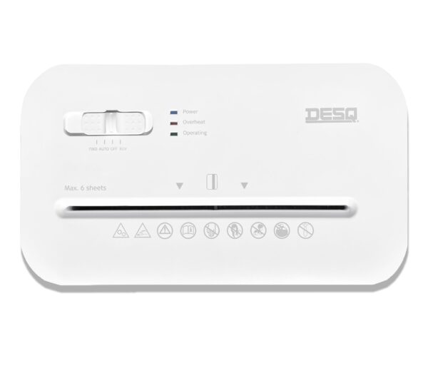 Skartovačka DESQ, 4 x 38 mm, 15l, křížový řez, bílá