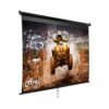 Nástěnné projekční plátno AVELI, 265x149cm (16:9) 120", černý tubus