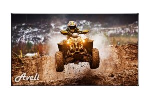 Plátno AVELI PREMIUM,pevný rám,metal,221x124(16:9) 100"