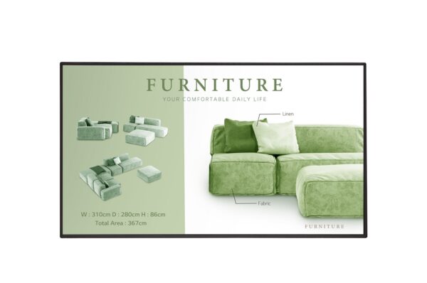 55" LG LED 55UM5N-H - UHD,500cd,IPS,OPS,24/7