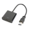 GEMBIRD Redukce USB 3.0 - HDMI, M/F, 15cm, černý
