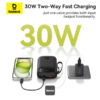 1728456209 Baseus Powerbanka Qpow2 20000mAh 30W s USB-C kabelem černá