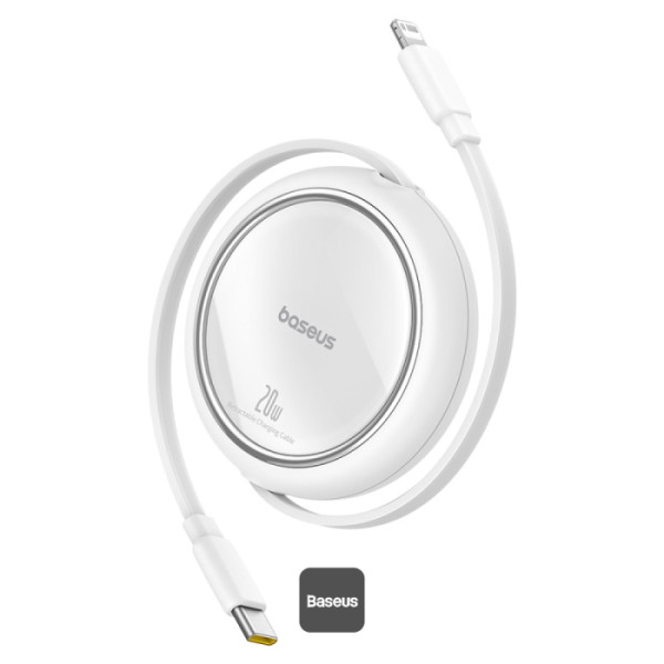 Baseus Datový kabel Free2Pull USB-C/Ligtning 1m 20W bílý