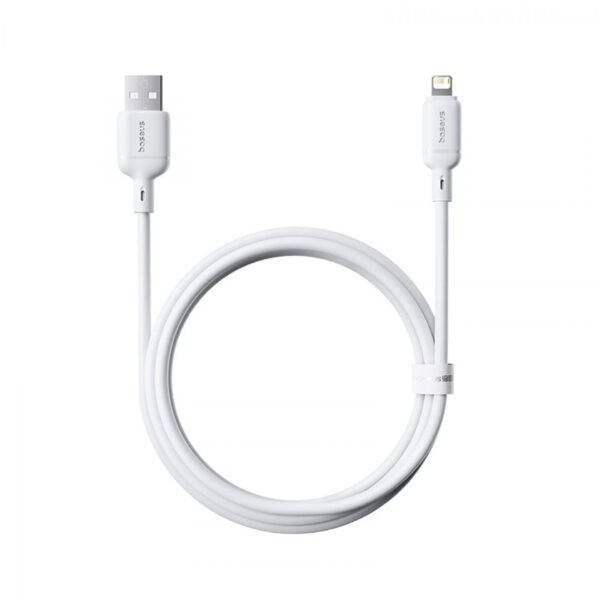Baseus Rychlonabíjecí kabel Silky USB/Lightning 1m 2.4A bílý