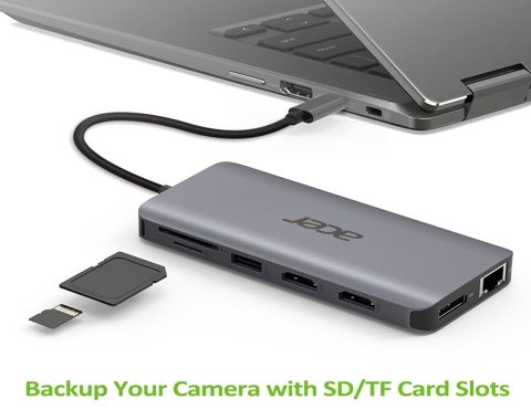 Acer 12in1 USB-C dongle (USB,HDMI,PD,CD,DP,RJ45)