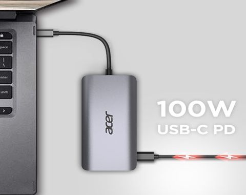 Acer 12in1 USB-C dongle (USB,HDMI,PD,CD,DP,RJ45)