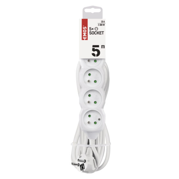 1902050500_E11-P0515 EMOS prodlužovací kabel 5z5m 1,0mm PVC