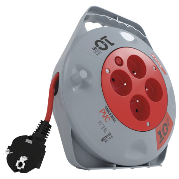 EMOS PVC Naviják 4z/10m 1,0mm, IP20