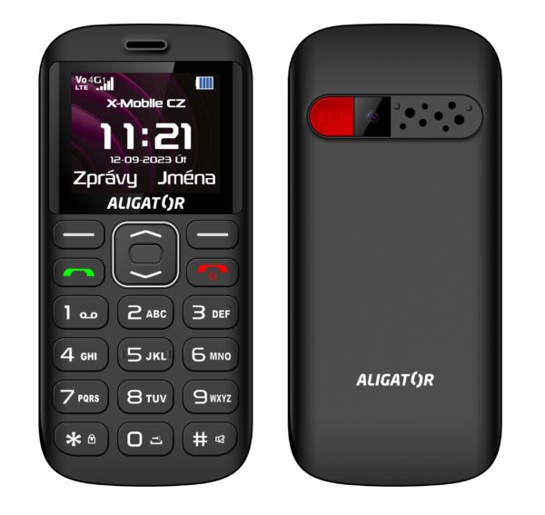 ALIGATOR A720 4G Sen.černý + stol.nab.