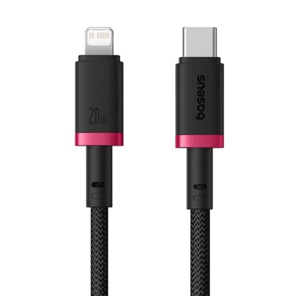 1_s-161 Baseus Rychlonabíjecí kabel Dura USB/Lightning 2m 20W červeno černý