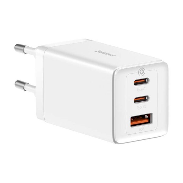 1_s-240 Baseus CCGP120202 GaN5 Pro Quick Nabíječka USB + 2x USB-C 65W White