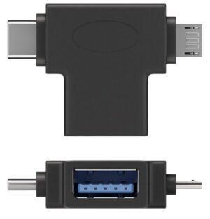 1_s-2584 PremiumCord Adaptér USB-A na USB-C + micro USB-B