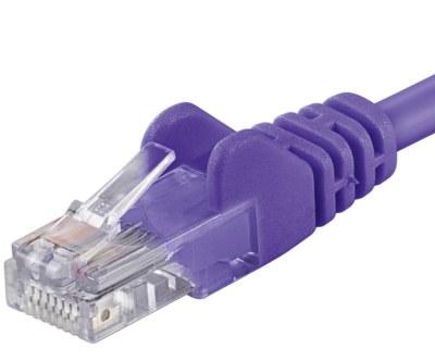 1_s-2593 PremiumCord Patch kabel UTP RJ45-RJ45 CAT6 3m fialová