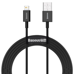 1_s-2659 Baseus CALYS-A01 Superior Fast Charging Datový Kabel USB to Lightning 2.4A 1m Black
