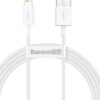 1_s-2660 Baseus CALYS-B02 Superior Fast Charging Kabel Lightning 2.4A 1.5m White