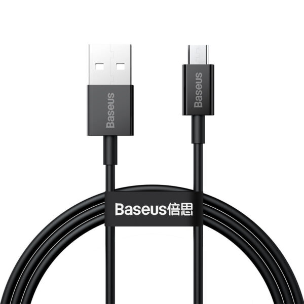 1_s-2664 Baseus CAMYS-01 Superior Fast Charging Datový Kabel MicroUSB 2A 1m Black