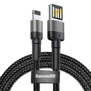 1_s-2668 Baseus CALKLF-HG1 Cafule Kabel USB to Lightning Double Sided 1.5A 2m Grey/Black