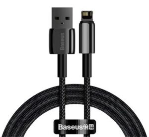 1_s-2674 Baseus CALWJ-01 Tungsten Gold Kabel Lightning 2.4A 1m Black
