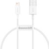 Baseus CALYS-02 Superior Fast Charging Kabel Lightning 2.4A 0.25m White