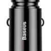 Baseus rychlonabíječka do auta 2xUSB QC3.0 30W černá