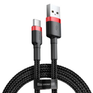 1_s-2777 Baseus datový kabel Cafule USB-C 2m 2A červeno-černý