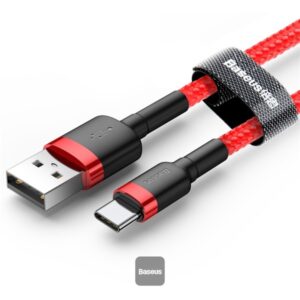 1_s-2778 Baseus datový kabel Cafule USB-C 2m 2A červený