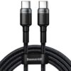 Baseus datový kabel Cafule USB-C PD2.0 100W 2m 20V 5A šedo-černý