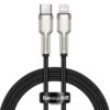 Baseus datový kabel Cafule USB-C/Lightning 1m PD 20W černý