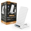 ALIGATOR Stojánek s bezdrátovým nabíjením 15W a USB-C konektorem, 2v1, bílý