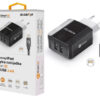 1_s-3017 Chytrá síťová nabíječka ALIGATOR 3.4A, 2xUSB, smart IC, černá, kabel pro iPhone/iPad 2A