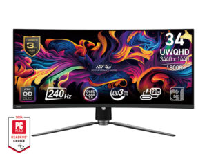 MSI MPG/341CQPX/34,2"/QD-OLED/wQHD/240Hz/0,03ms/Černá/3R