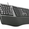1_s-3692 Klávesnice C-TECH KB-113E USB, ERGO, černá, CZ/SK