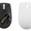 Lenovo 300 Wireless Compact/Kancelářská/Optická/1 000 DPI/Bezdrátová USB/Bílá