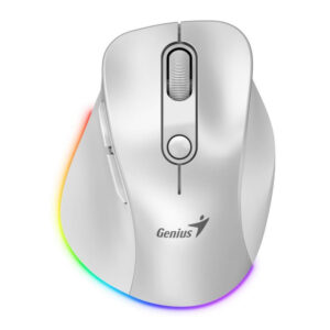 1white_s Genius Ergo 9000S Pro/Ergonomická/Optická/Pro praváky/2 400 DPI/USB+BT/Bílá