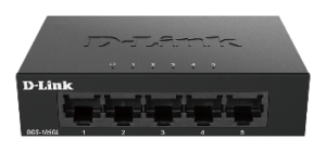 D-Link DGS-105GL Kovový 5-portový Gigabit stolní switch