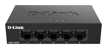 D-Link DGS-105GL Kovový 5-portový Gigabit stolní switch
