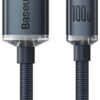 2-2477 Baseus CAJY000401 Crystal Shine Series Datový Kabel USB - USB-C 100W 1,2m Black