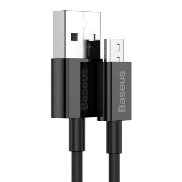 2-2933 Baseus CAMYS-01 Superior Fast Charging Datový Kabel MicroUSB 2A 1m Black