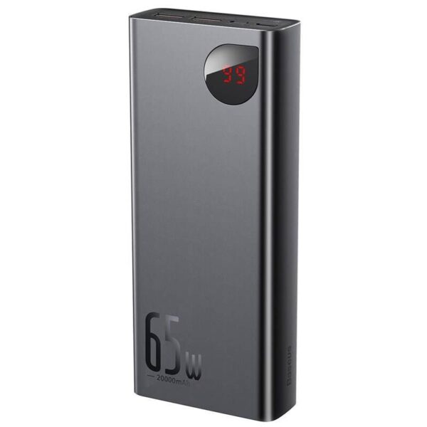 2-38 Baseus PPIMDA-D01 Adaman Digital Display Powerbanka 20000mAh 65W Black