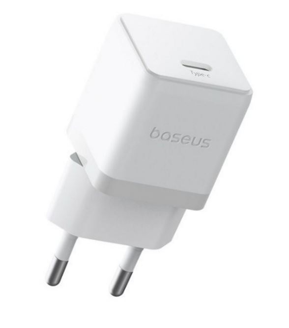 Baseus Rychlonabíječka do sítě Palm 30W USB-C PD QC 3.0 bílá