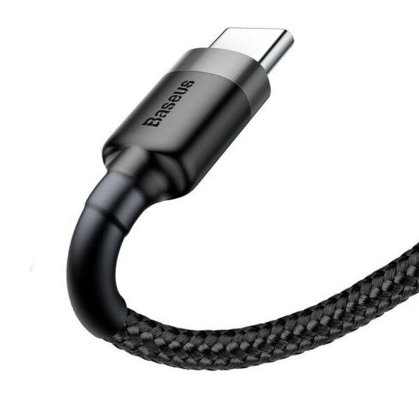 Baseus datový kabel Cafule USB-C 3m 2A šedo-černý