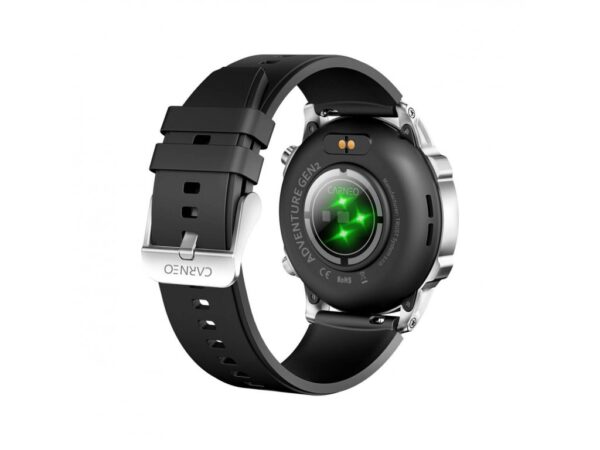 CARNEO Adventure HR+ 2nd Gen/Silver/Sport Band/Black