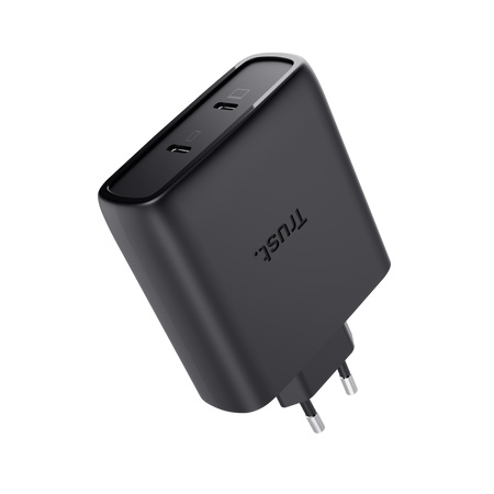 TRUST MAXO 100W 2P USB-C GAN CHARGER BLK