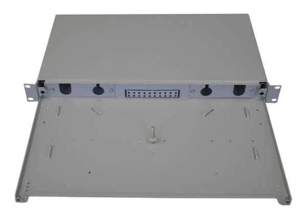 19" Optická vana 24xSC simplex včetně kazety šedá