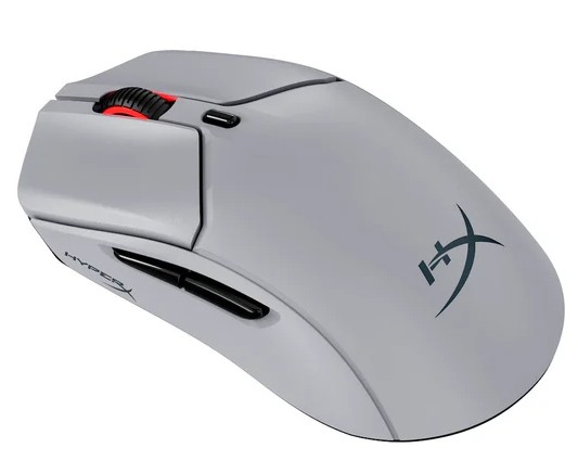 HyperX Pulsefire Haste 2 Pro/Herní/Optická/Pro praváky/26 000 DPI/USB+BT/Šedá