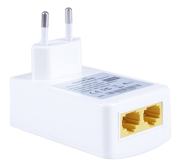 MaxLink PI15S PoE injektor - 802.3af, 48V, 0.32A, 15,4W, 1Gbit, do zásuvky