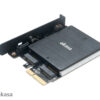 AKASA adaptér M.2 do PCIex s chladičem RGB