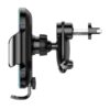Baseus WXHW03-01 Light Electric Držák do Auta s Bezdrátovým Nabíjením 15w Black