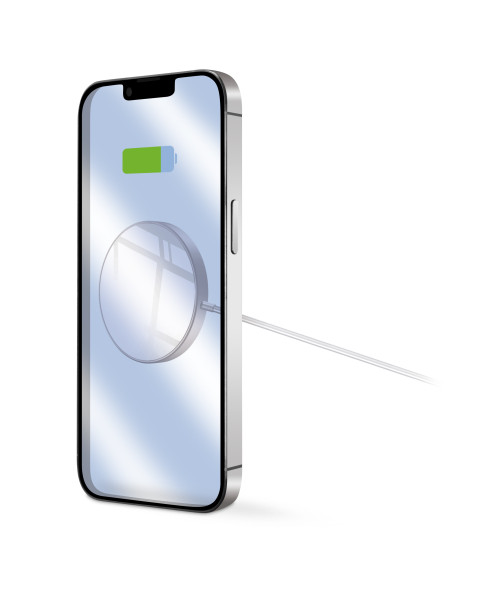 2-6137 ALIGATOR bezdrátová nabíječka ALIGATOR Mag-Pad, určeno pro MagSafe, 15W, bílá