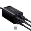 2-6426 Baseus rychlonabíječka do sítě GaN3 Pro, 2x USB-C, 2x USB 65W černá